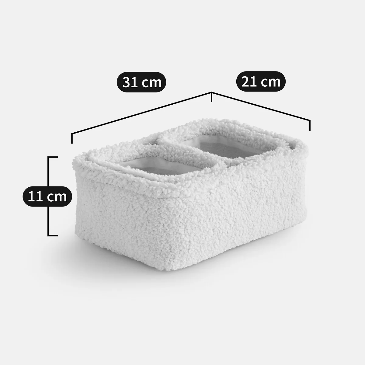 Set of 3 Boklio Fleece Nesting Baskets – image 4