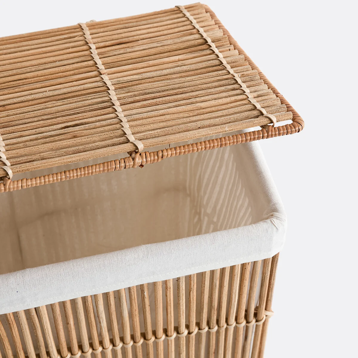 Rotuni Rattan Openwork Rectangular Laundry Basket – image 2