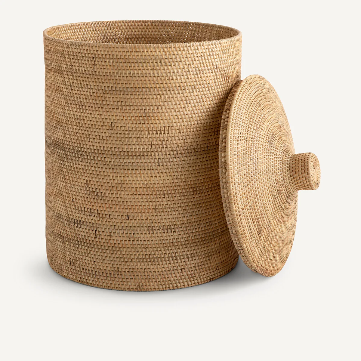 Mirella Rattan and Woven Bamboo Basket – image 2