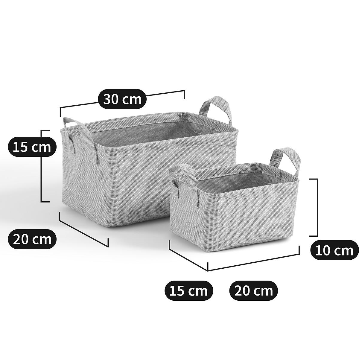 St of 2 Lihoa Small 100% Polyester Baskets – image 6