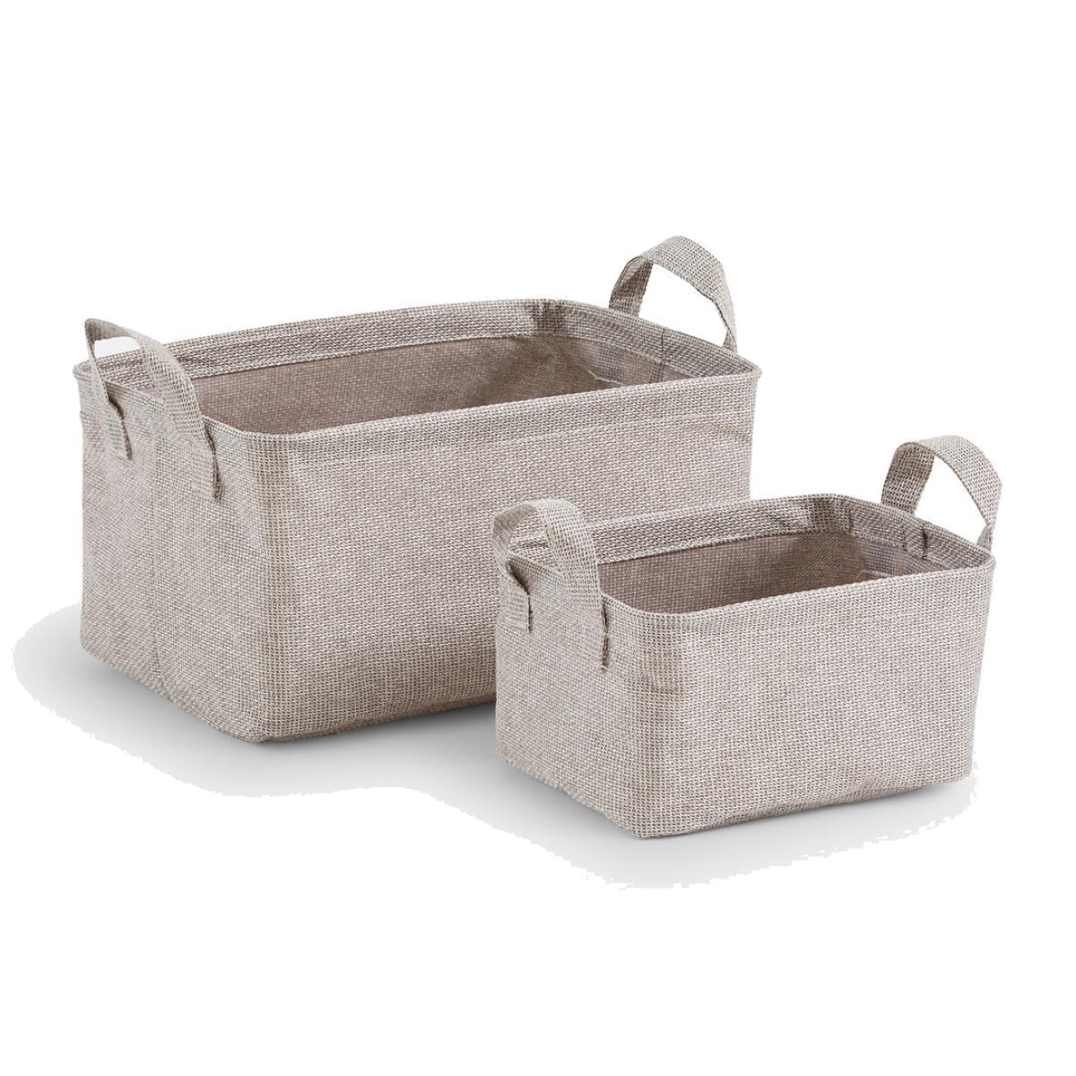 St of 2 Lihoa Small 100% Polyester Baskets – image 1