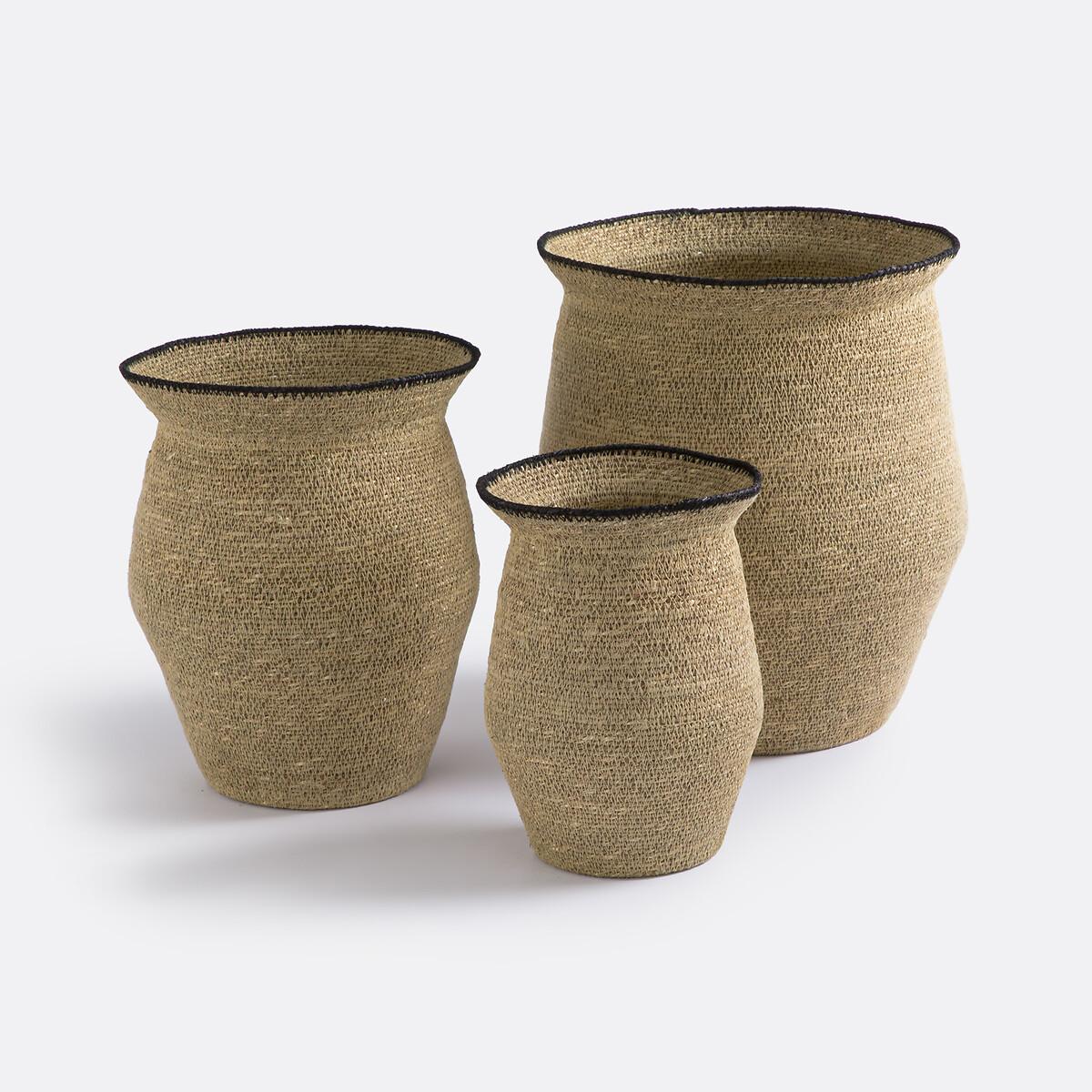 Saski Woven Straw Basket H31cm – image 4