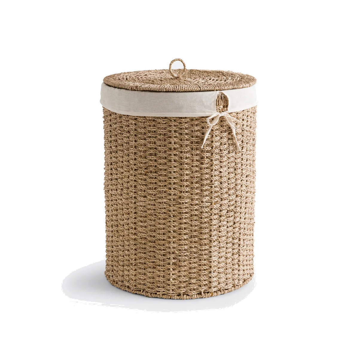 Jubo Woven Straw Laundry Basket – image 1