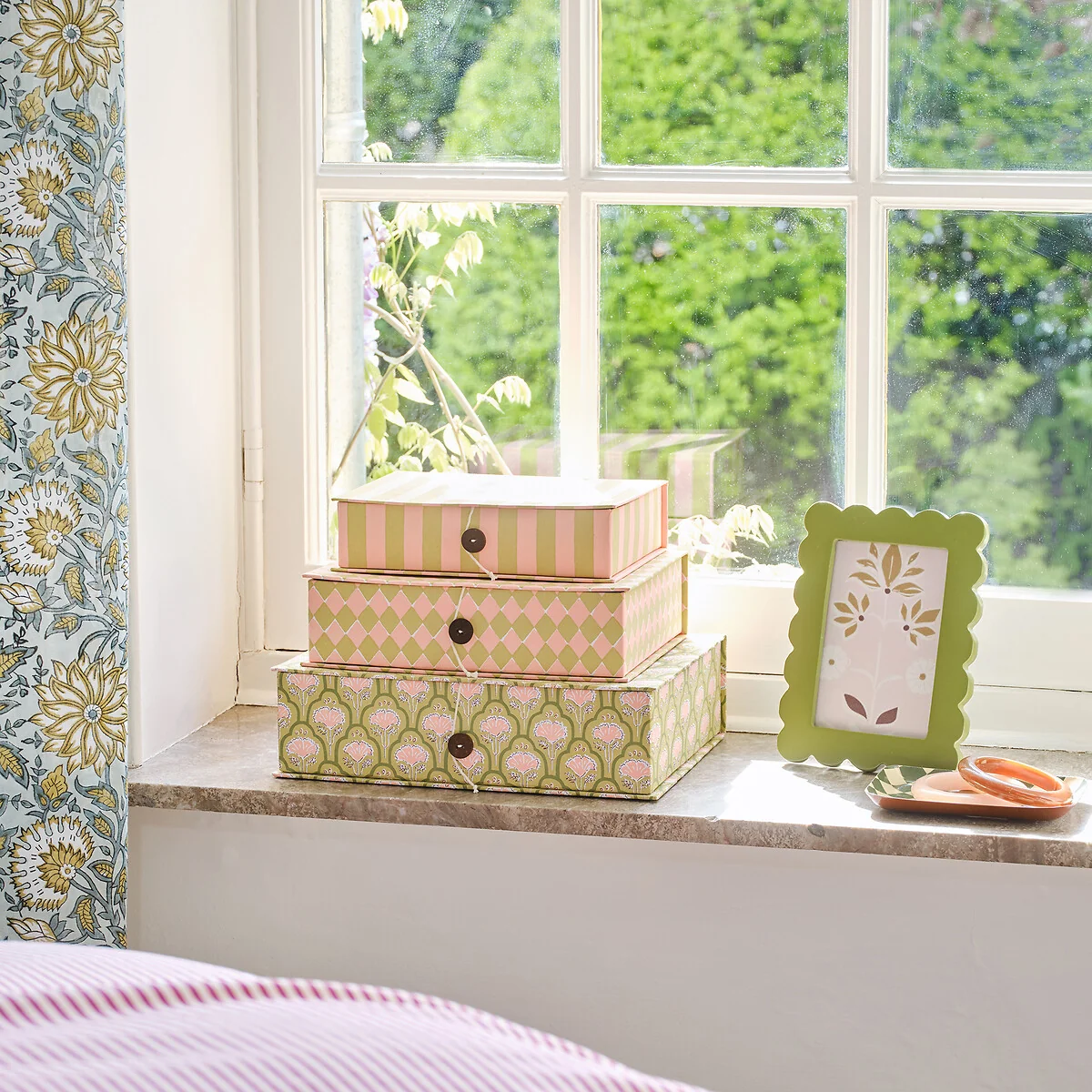 Set of 3 Miriette Cardboard Nesting Storage Boxes – image 2