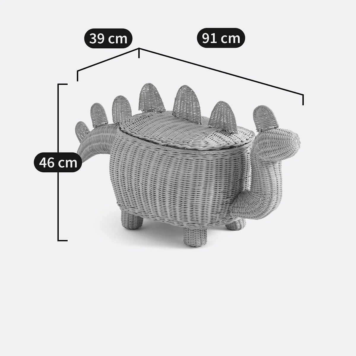 Dinos Rattan Dinosaur Basket – image 5