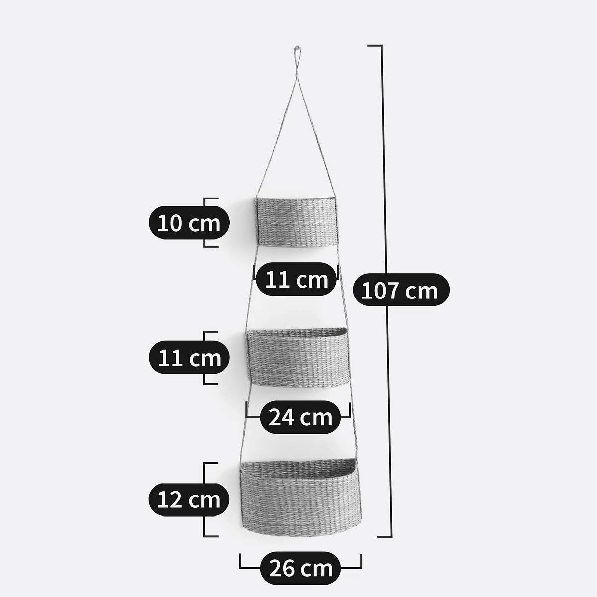 Cesta Woven Straw Hanging Baskets – image 4