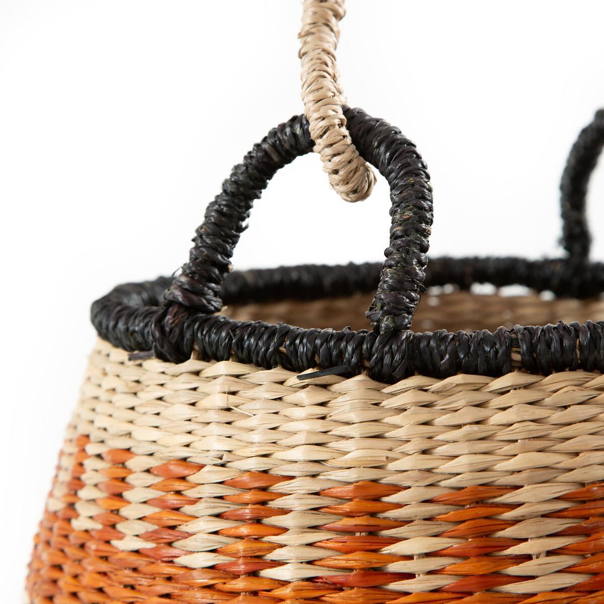 Friette Bell-Shaped Straw Basket – image 2