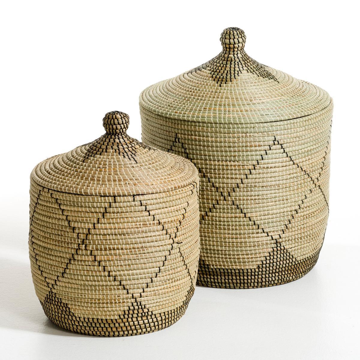 Small Louna Rice Straw Basket, H48cm – image 2