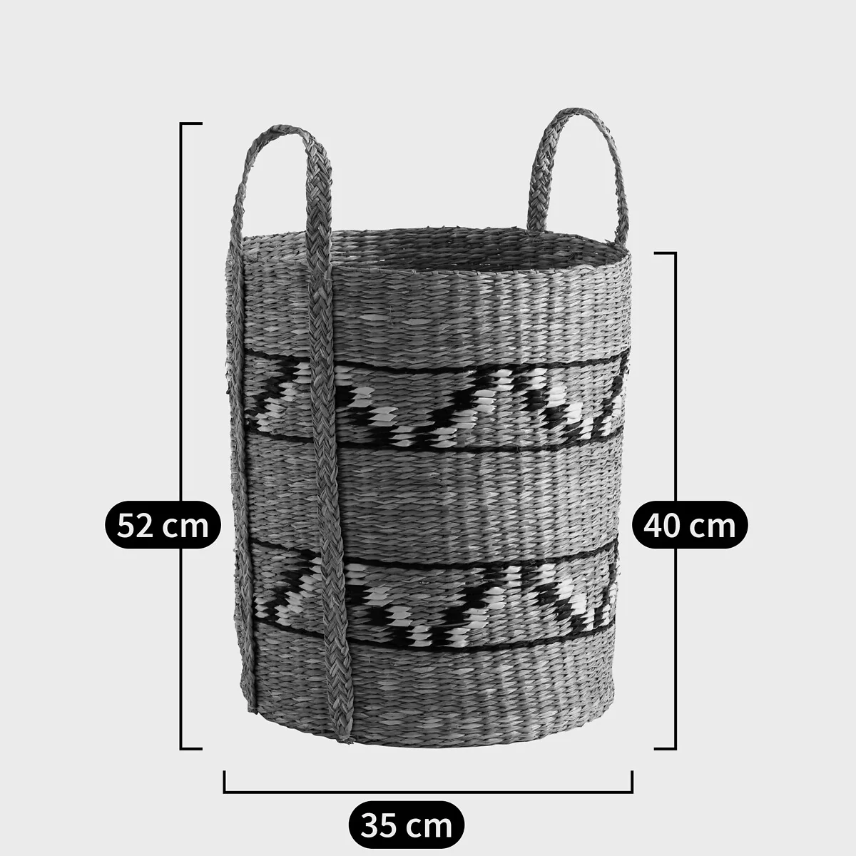 Zac Woven Grass Tall Basket – image 2