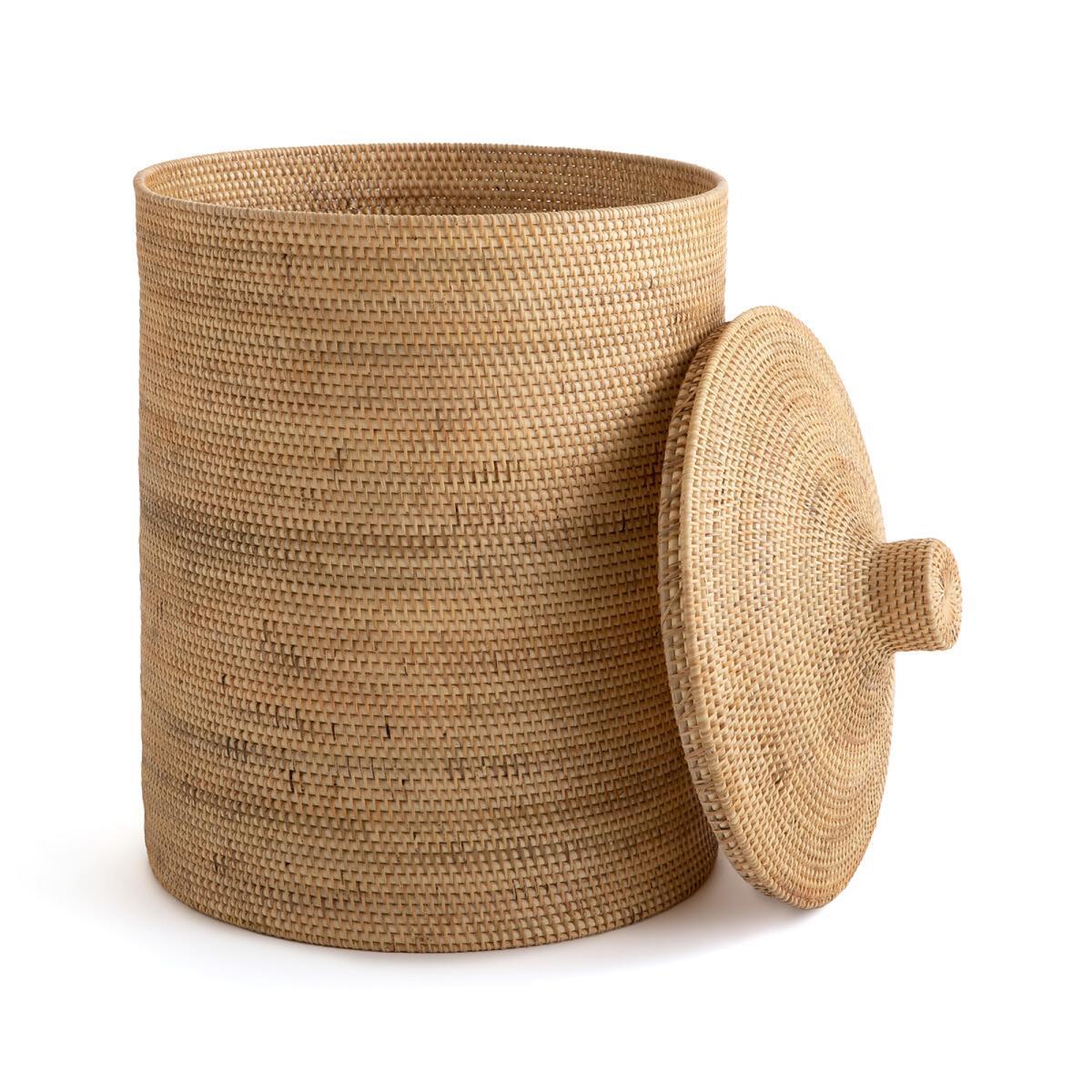 Mirella Rattan and Woven Bamboo Basket – image 2