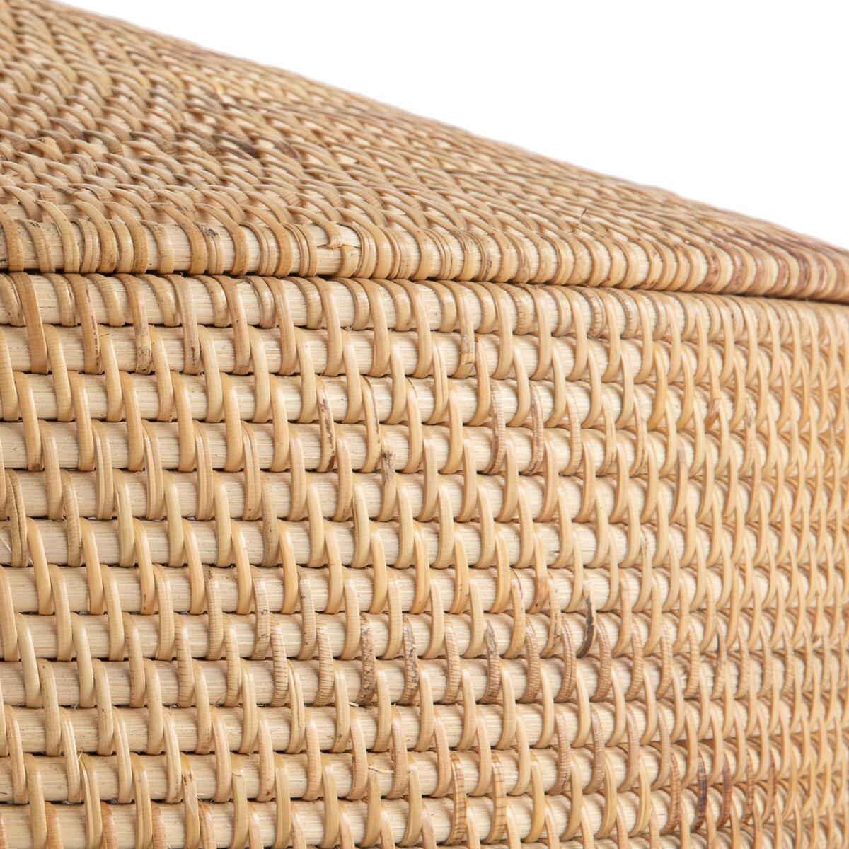 Mirella Rattan and Woven Bamboo Basket – image 3