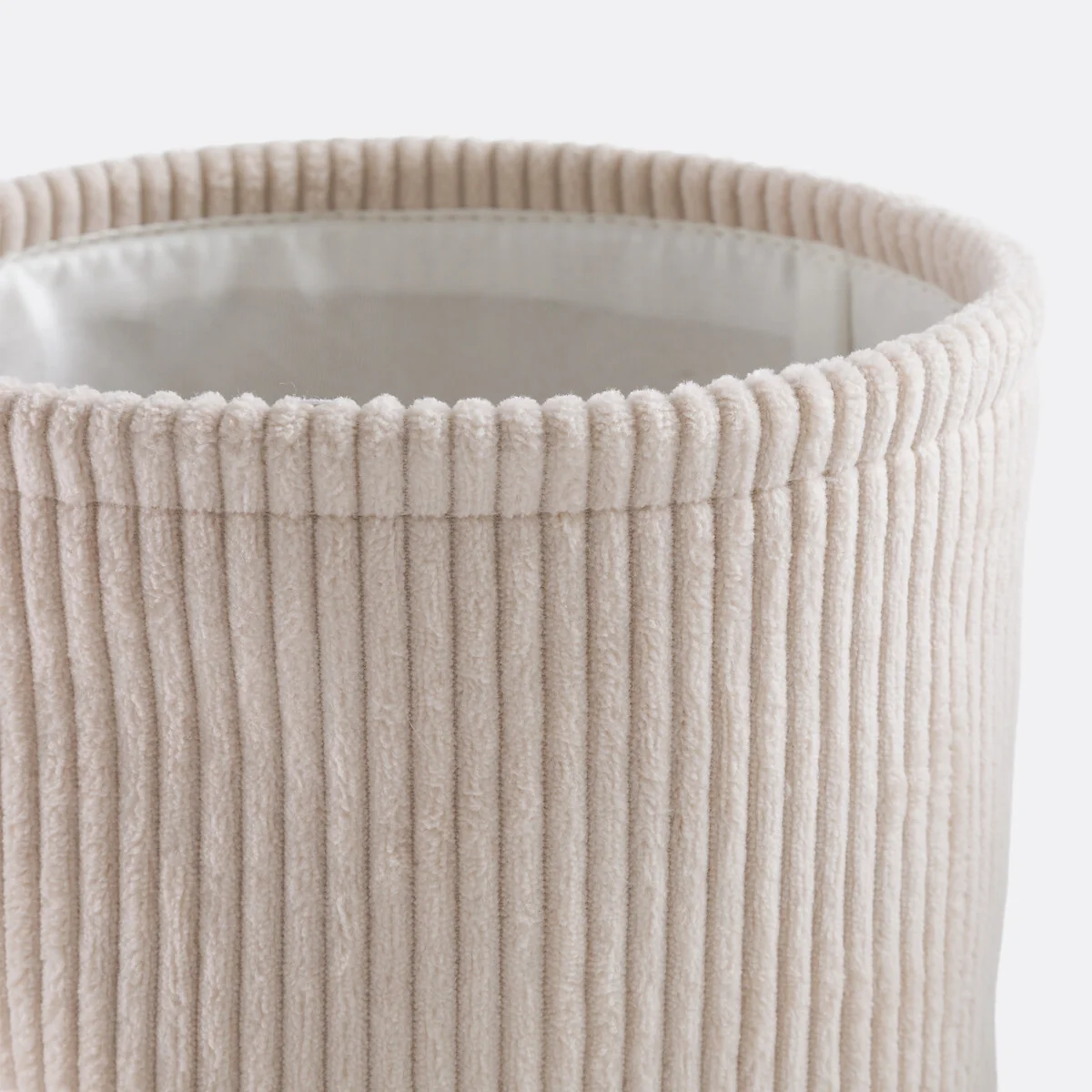 Set of 3 Veloudo Corduroy Round Baskets – image 3