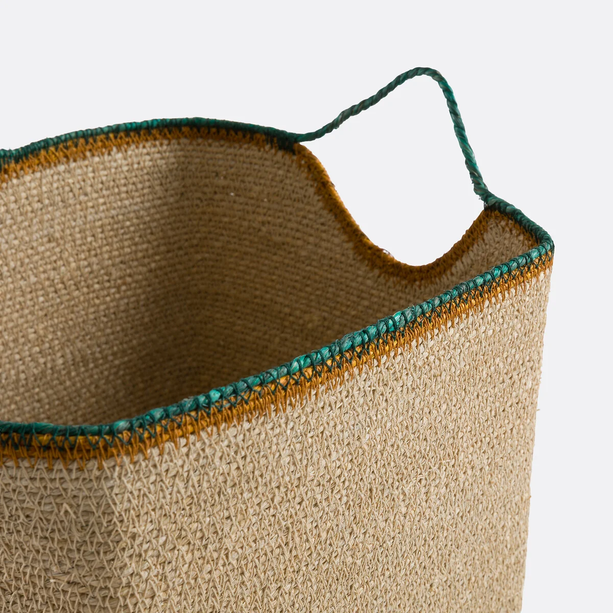 Set of 3 Kotum Baskets with Coloured Edges and Trim – image 3