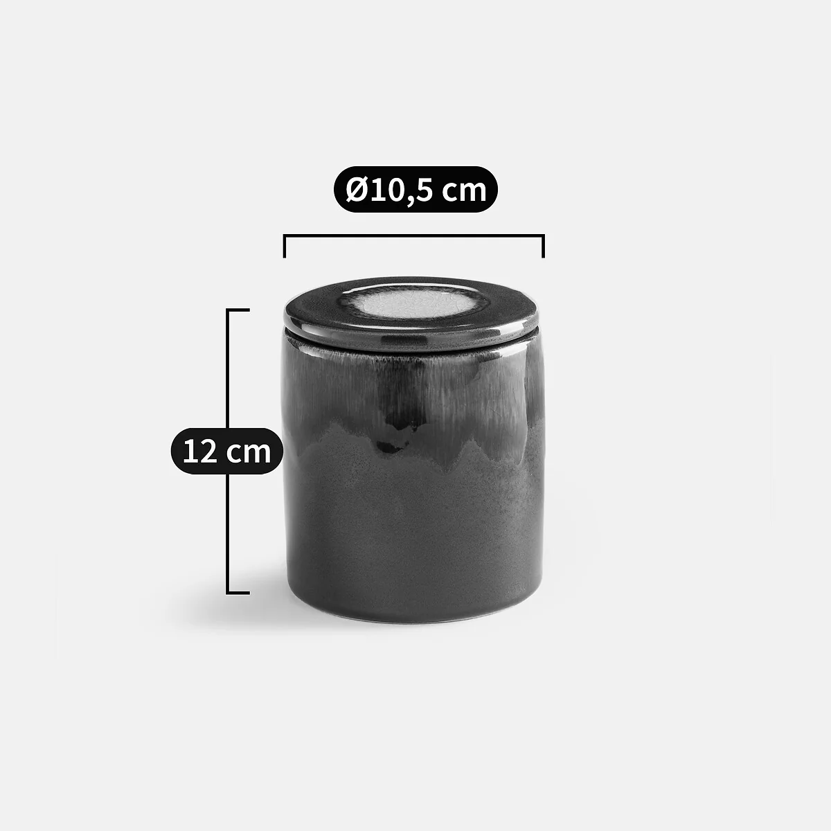 Orya Ceramic Storage Box, Height 12cm – image 6