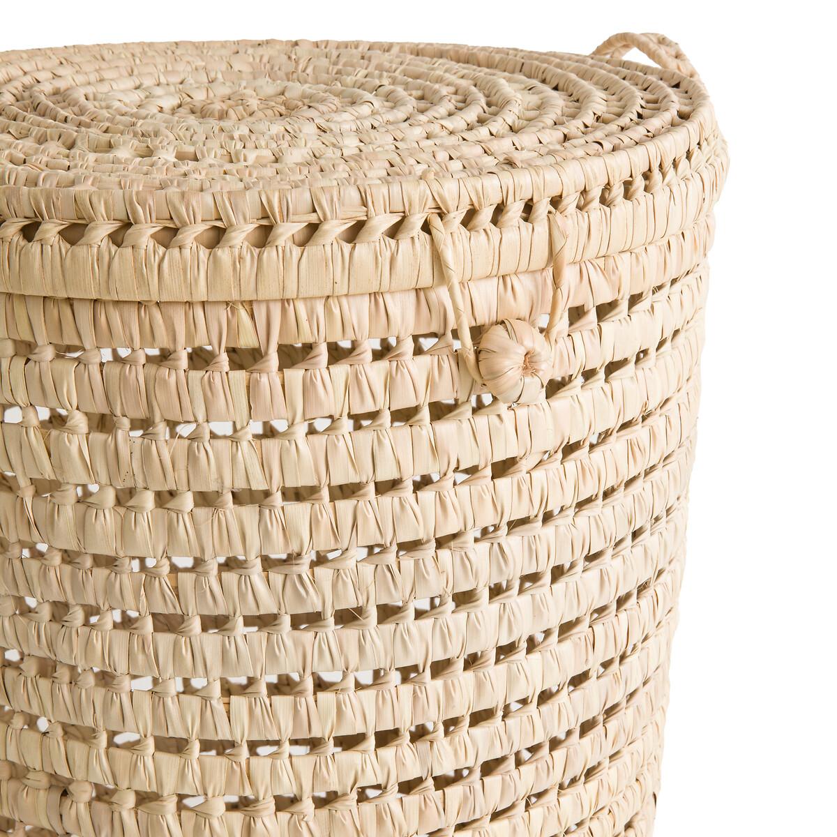 Ghada Palm Leaf Laundry Basket – image 3