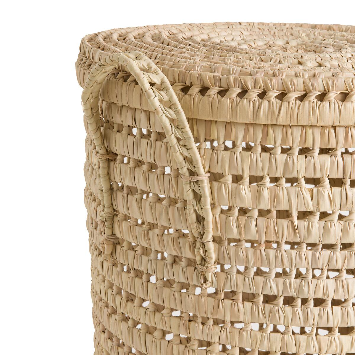 Ghada Palm Leaf Laundry Basket – image 4