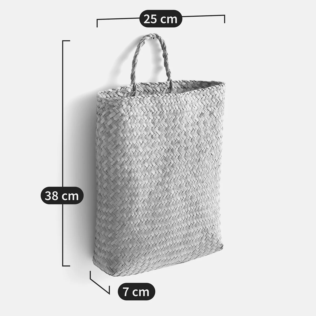 Rixy Woven Straw Wall Basket – image 6