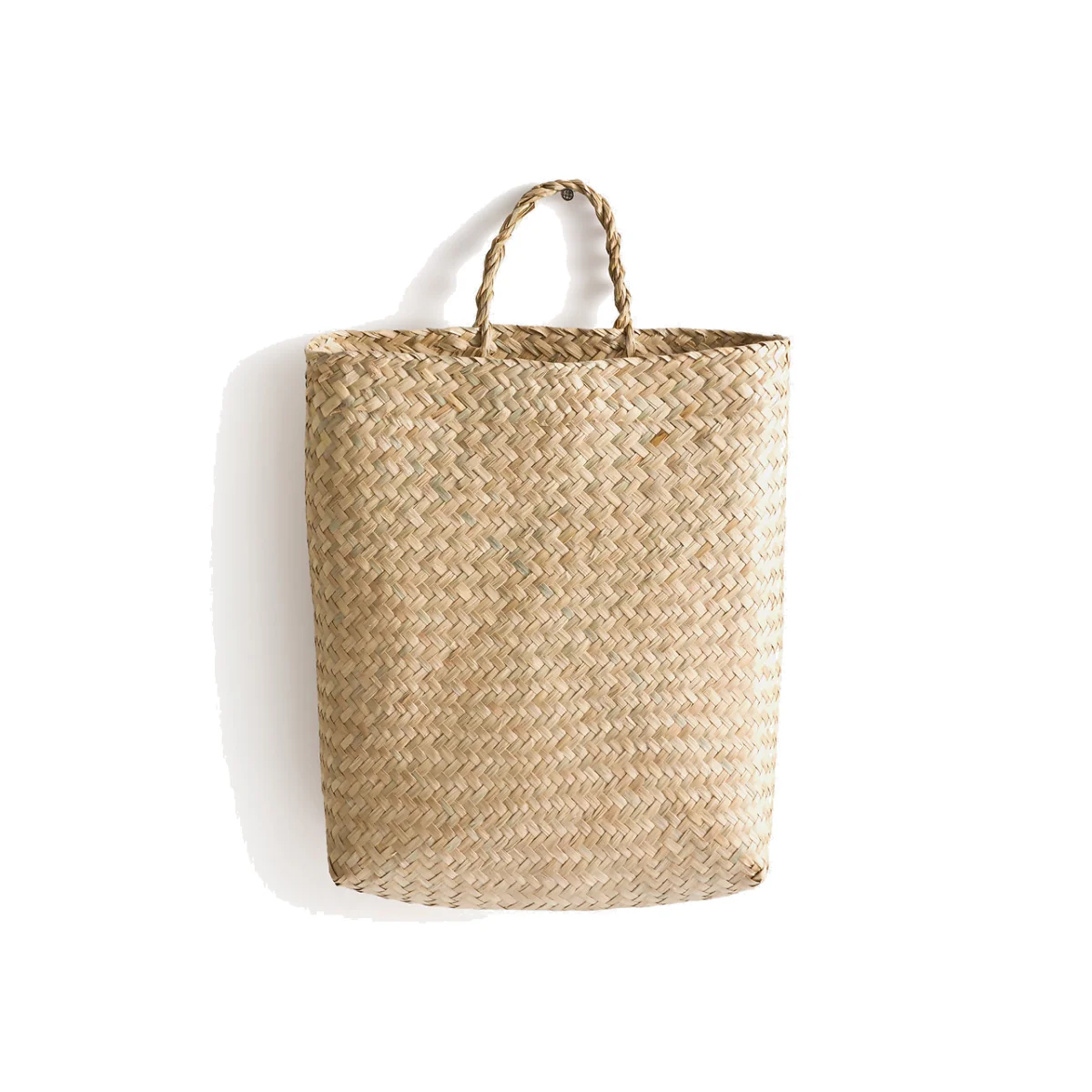 Rixy Woven Straw Wall Basket – image 1