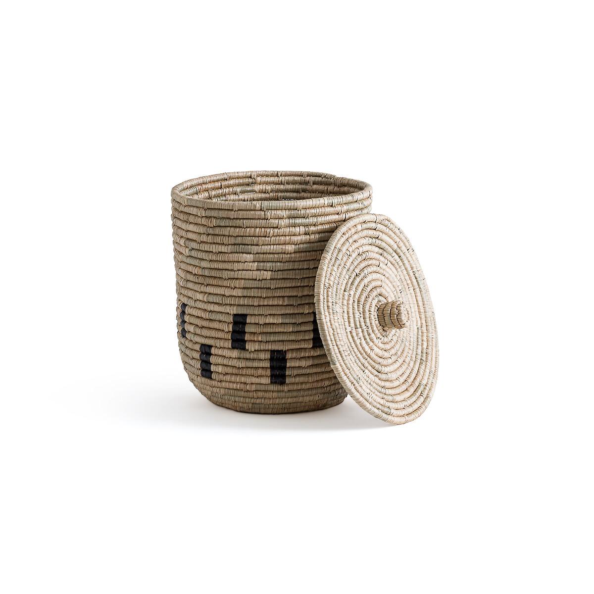 Aquila 45cm Diameter Woven Herbarium Basket with Lid – image 2