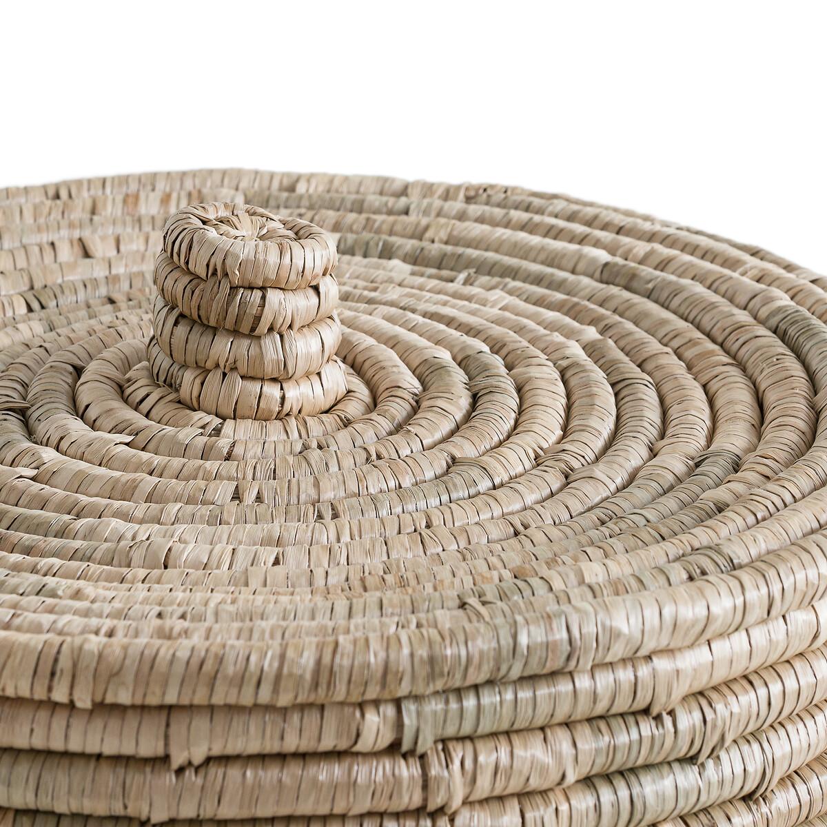 Aquila 45cm Diameter Woven Herbarium Basket with Lid – image 4