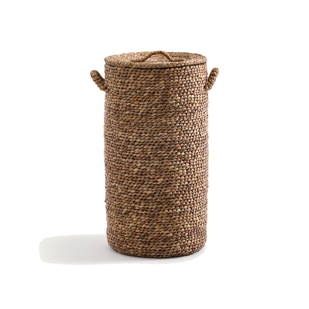 Lian Woven Water Hyacinth Round Laundry Basket