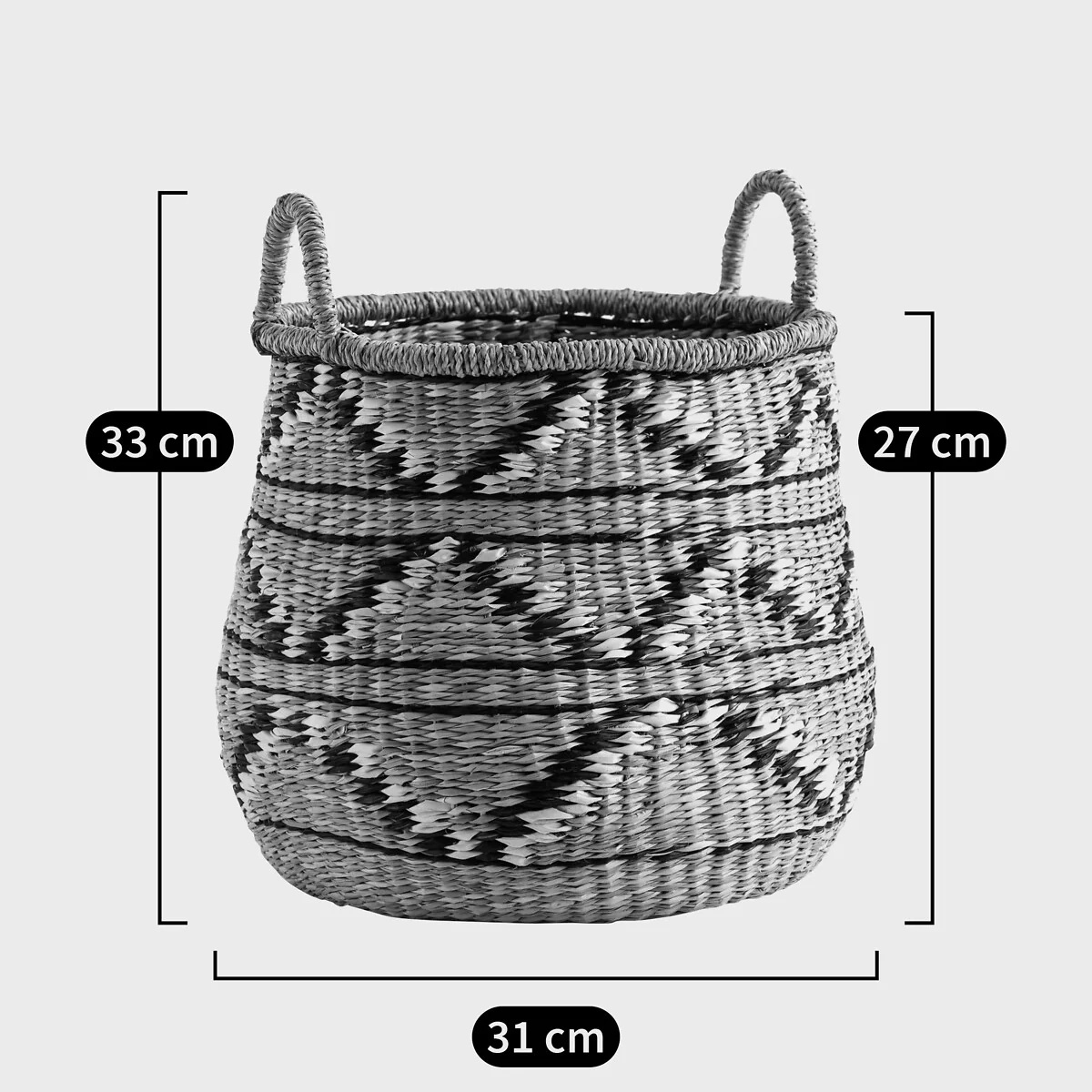 Zac Round Woven Seagrass Basket – image 3