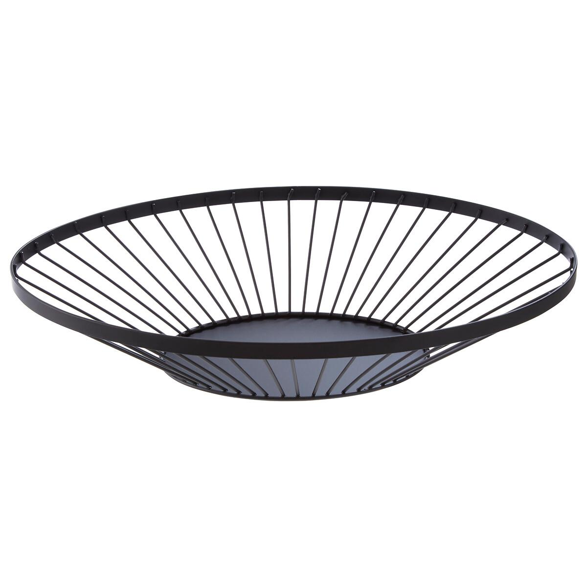 Flat Wire Fruit Basket in Matte Black – image 2