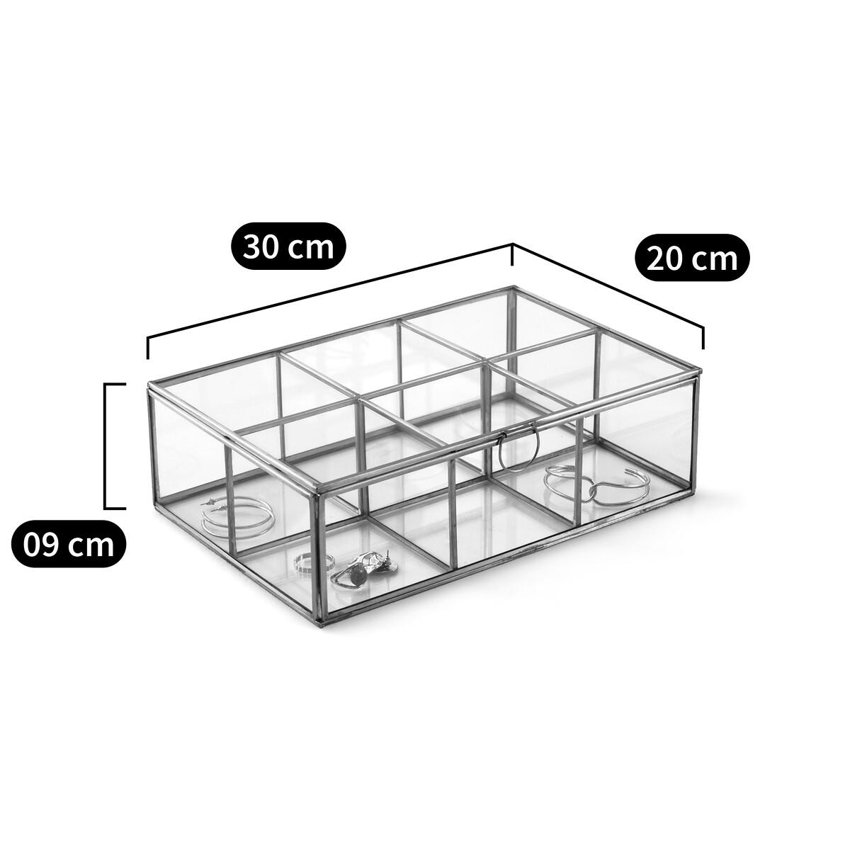 Uyova Multi-Compartment Glass & Metal Storage Box – image 11