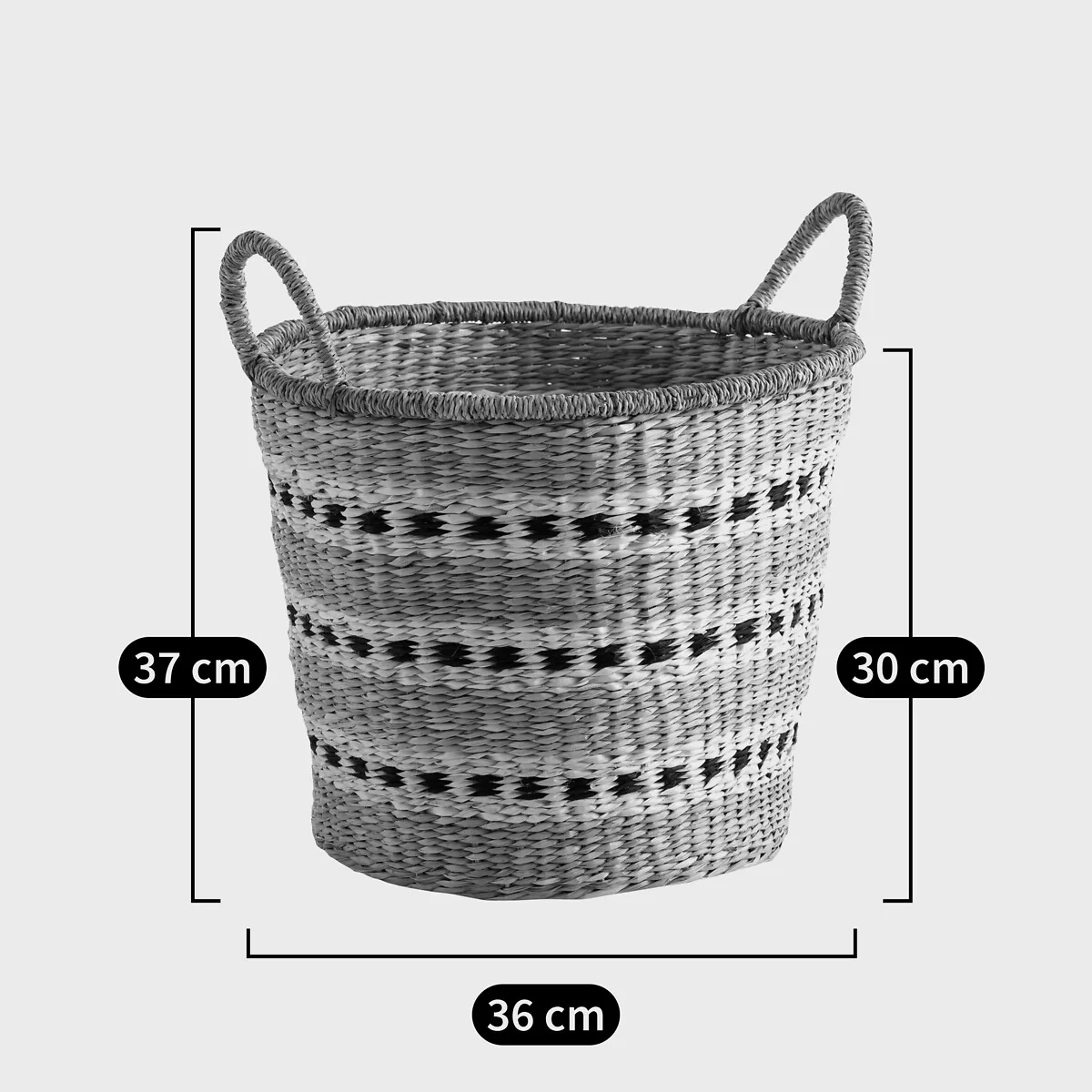 Azzu Round Braided Seagrass Basket – image 3