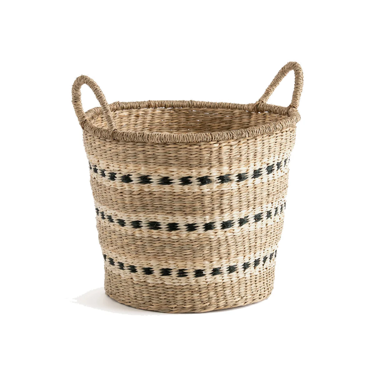 Azzu Round Braided Seagrass Basket – image 1