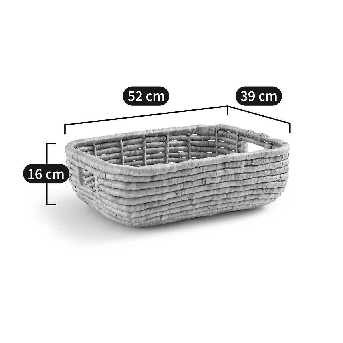 Kunda Rectangular Woven Reed Basket – image 4