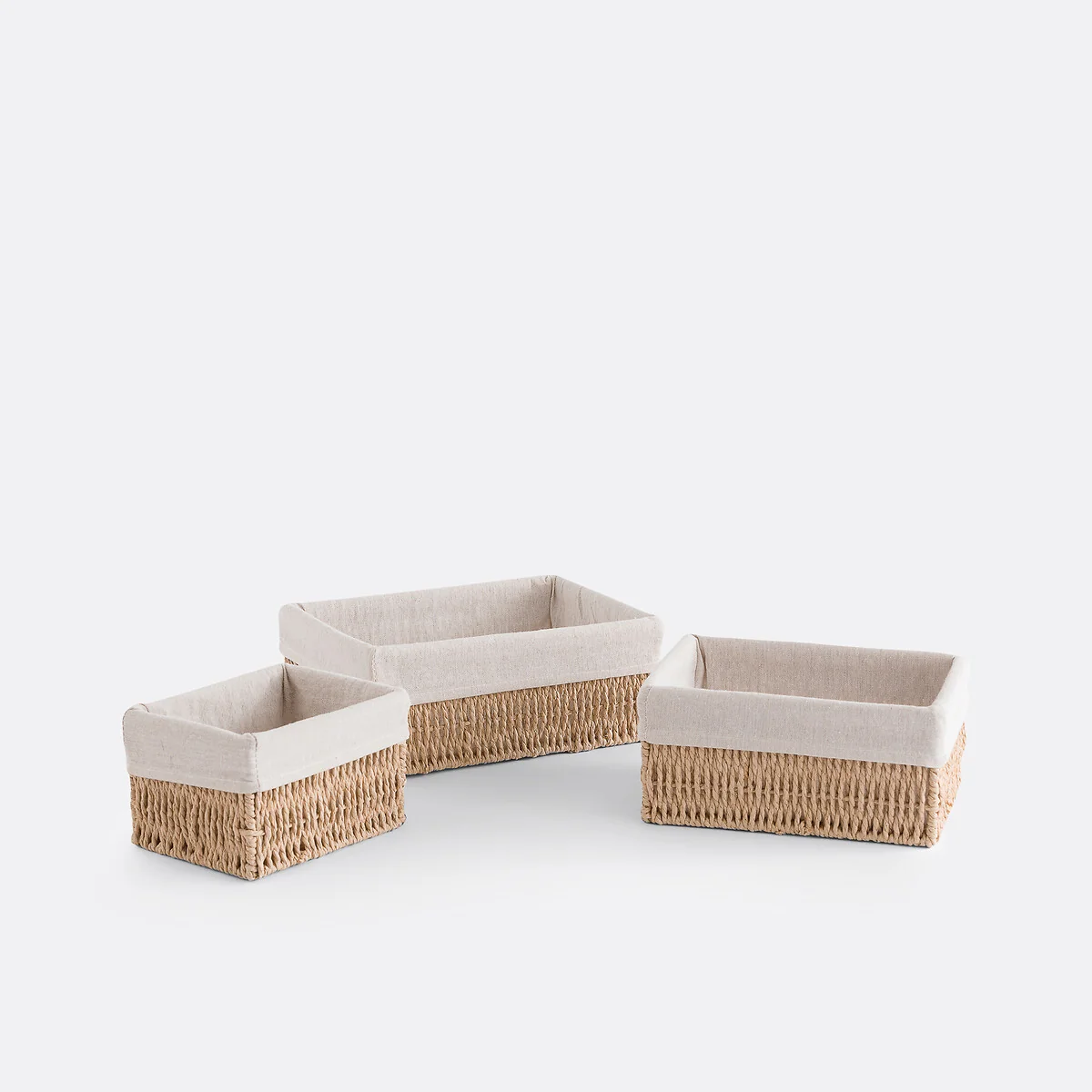 Set of 3 Papeli Paper Rope Baskets – image 2