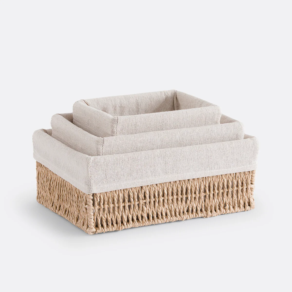 Set of 3 Papeli Paper Rope Baskets – image 3
