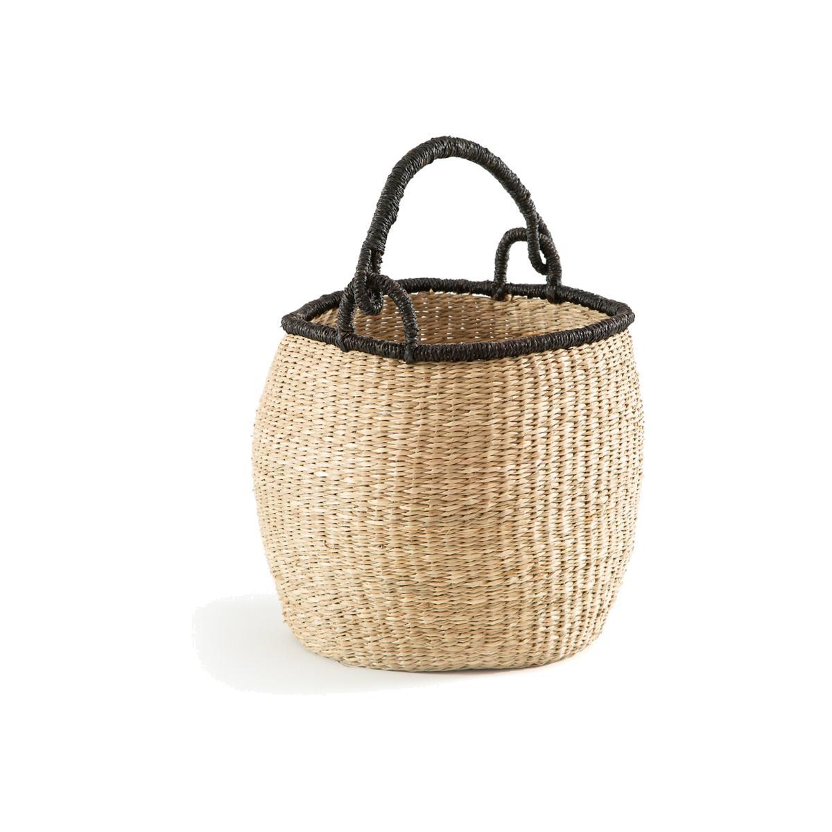 Zac Round Bell Basket in Woven Seagrass – image 1