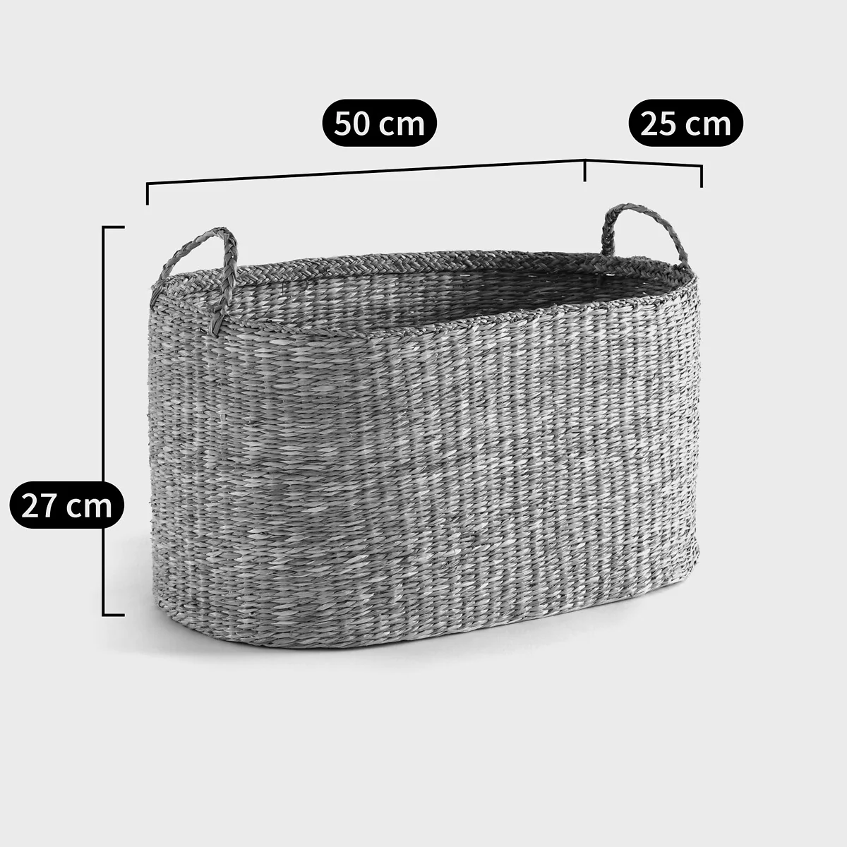 Dancie Woven Straw Basket – image 2