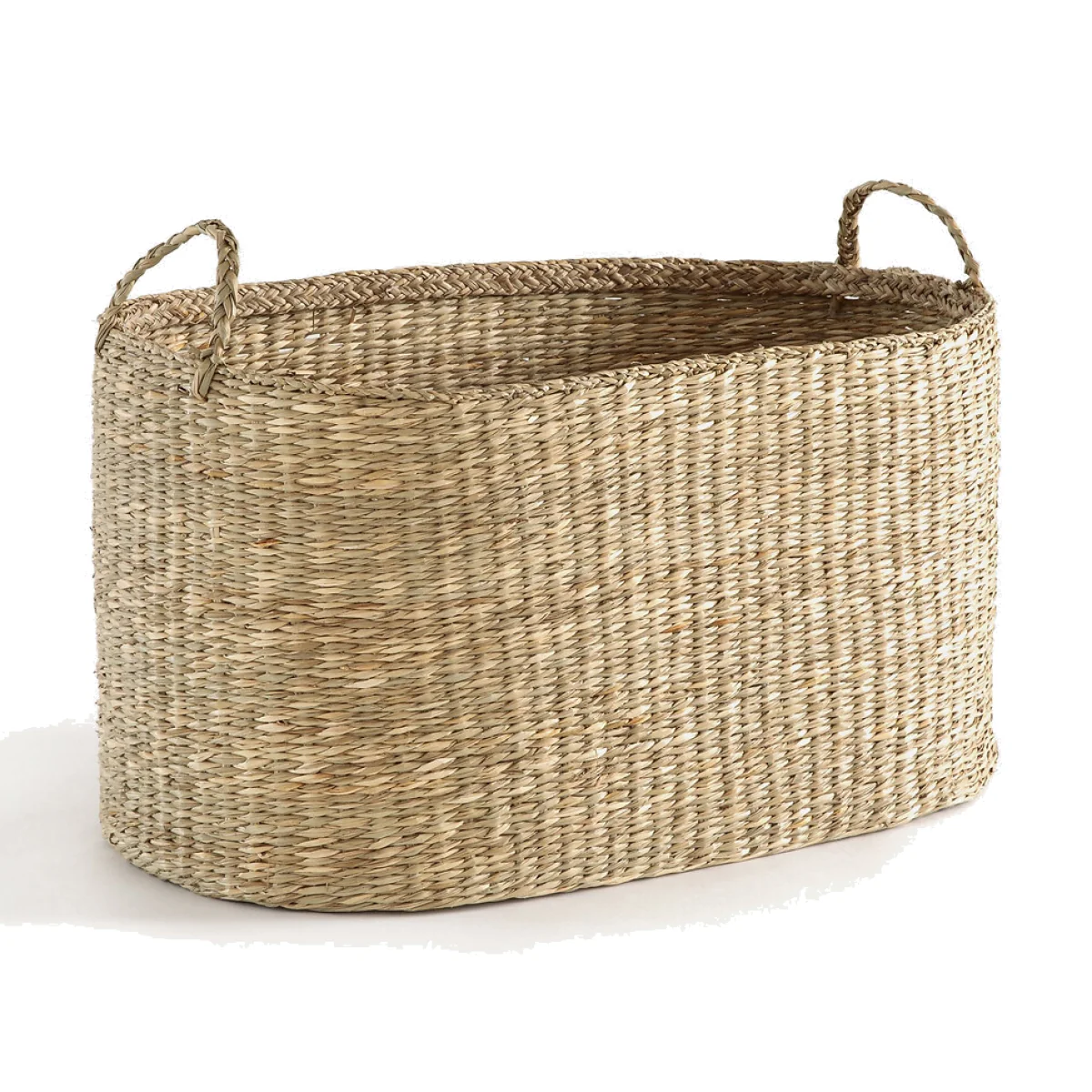Dancie Woven Straw Basket – image 1