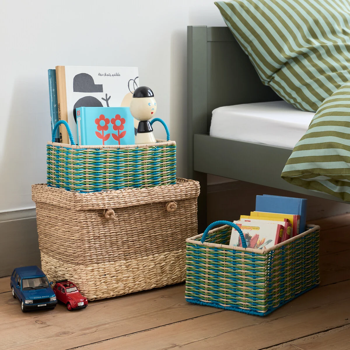 Set of 2 Myca Woven Scoubidou Baskets – image 2
