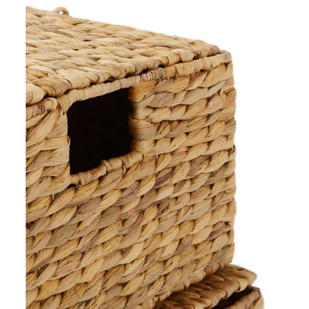 Dae Set of 2 Underbed Water Hyacinth Storage Trunks, Multi – image 6