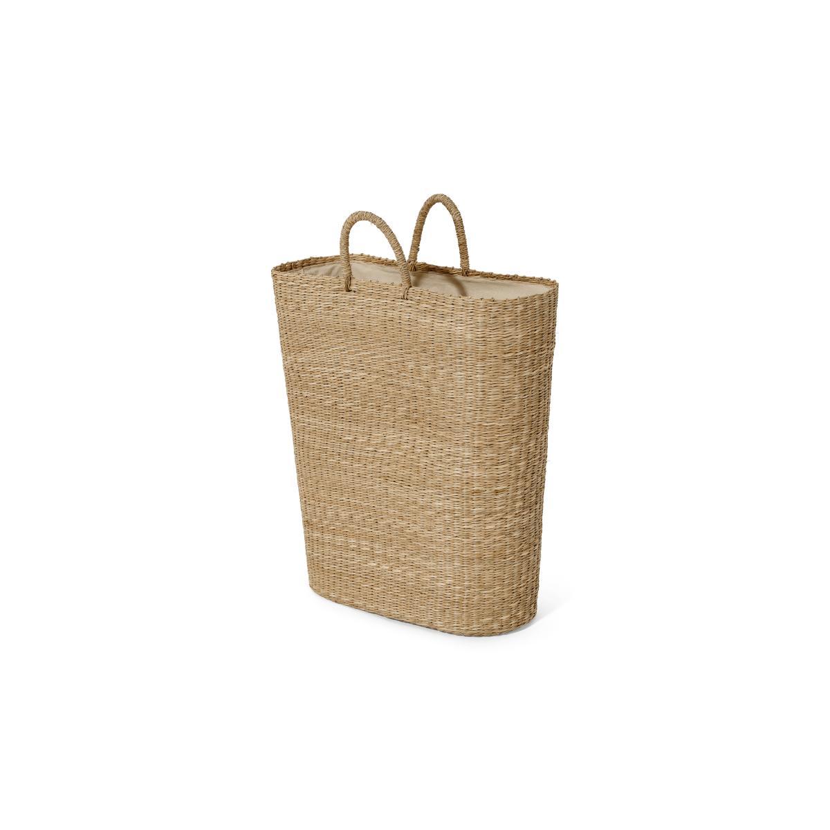 Zain Laundry Basket, Natural Woven Seagrass  – image 3