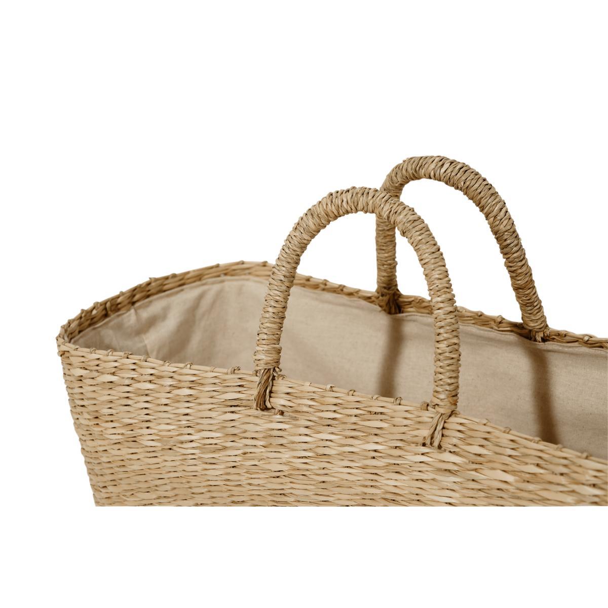 Zain Laundry Basket, Natural Woven Seagrass  – image 6