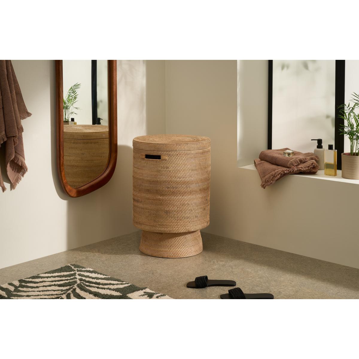 Lovise Shape Laundry Basket, XL, Natural Rattan – image 3