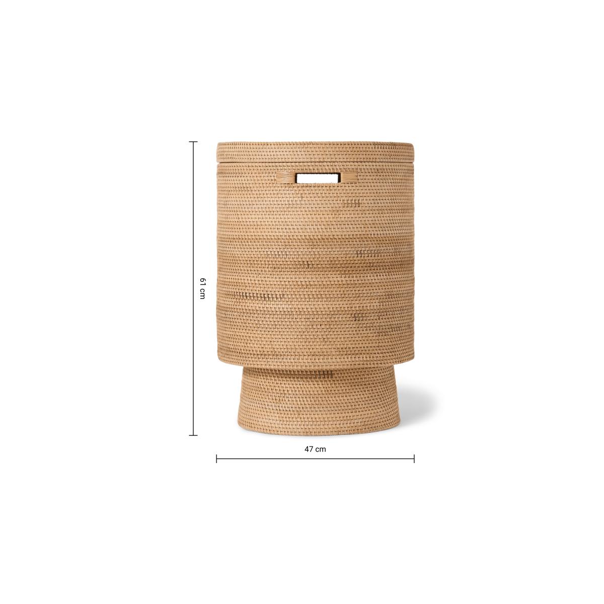 Lovise Shape Laundry Basket, XL, Natural Rattan – image 8