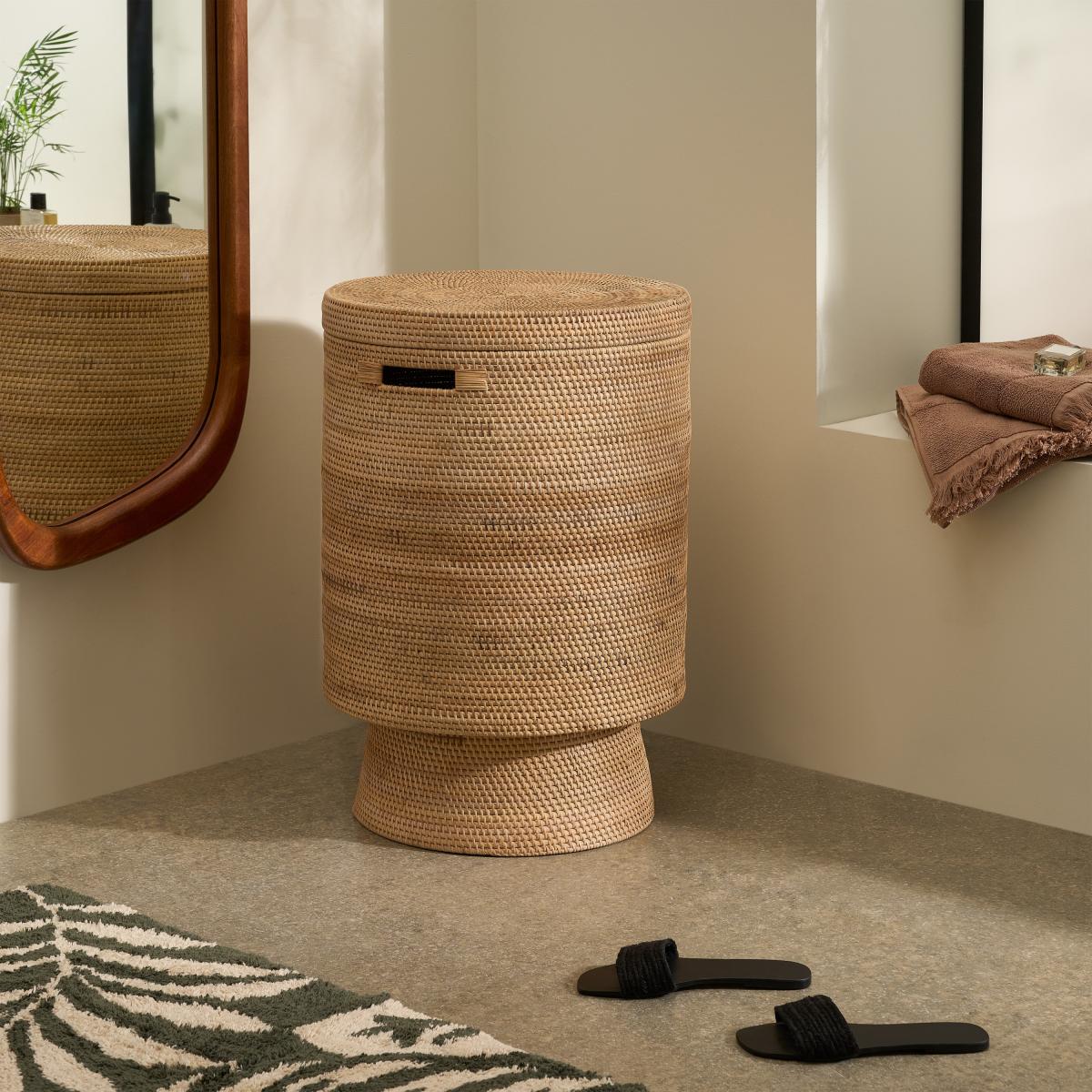 Lovise Shape Laundry Basket, XL, Natural Rattan – image 9