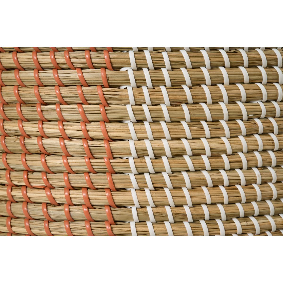 Havana Laundry Basket, Burnt Orange & Khaki Green Natural Seagrass – image 7