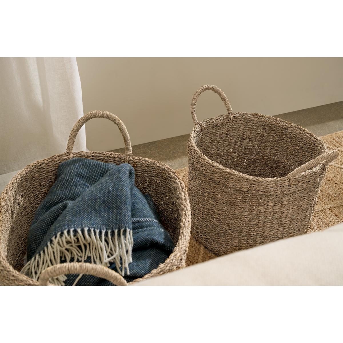 Aribella Set of 2 Baskets, Natural Seagrass – image 4