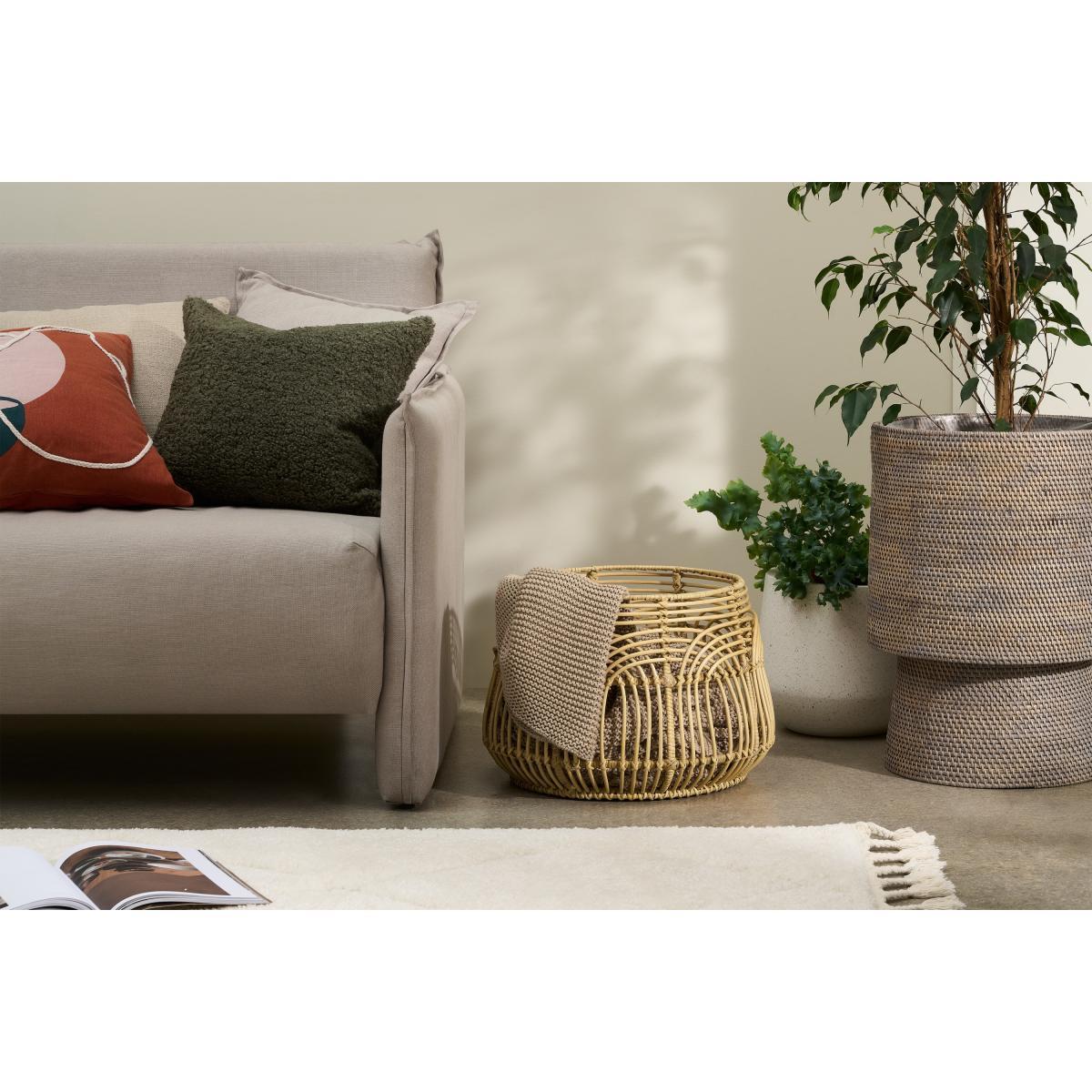 Taan Storage Basket, Natural Rattan – image 3