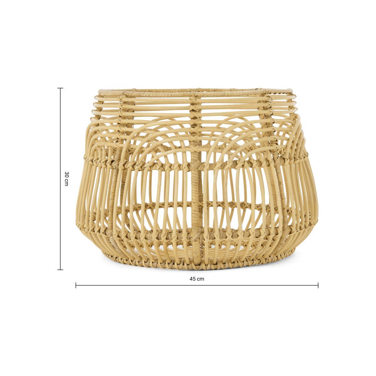 Taan Storage Basket, Natural Rattan – image 7