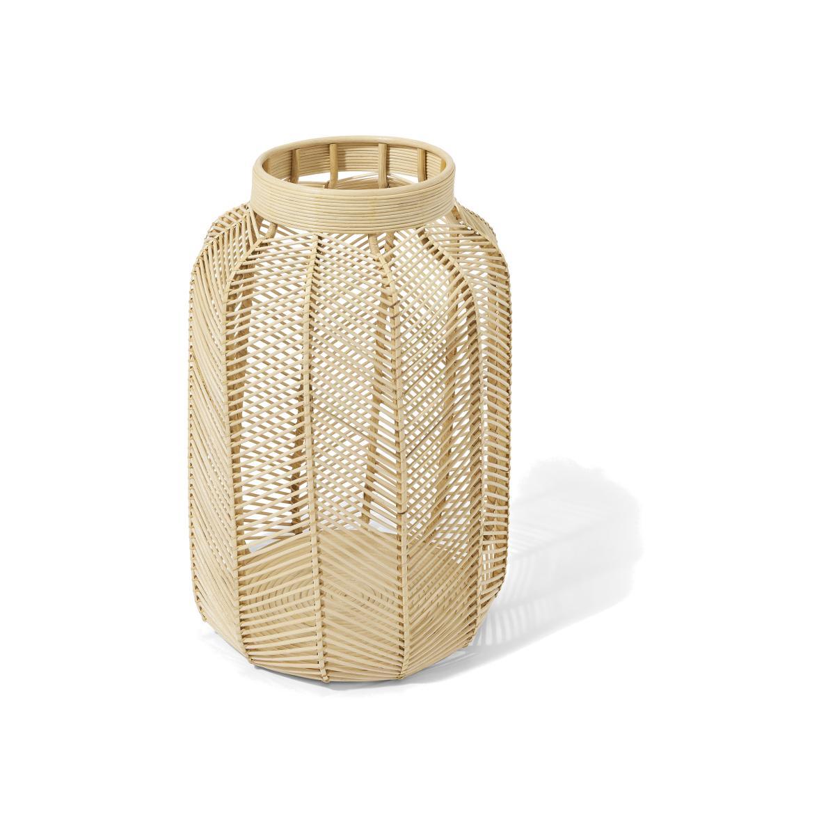 Kojo Chevron Laundry Basket, Natural – image 1