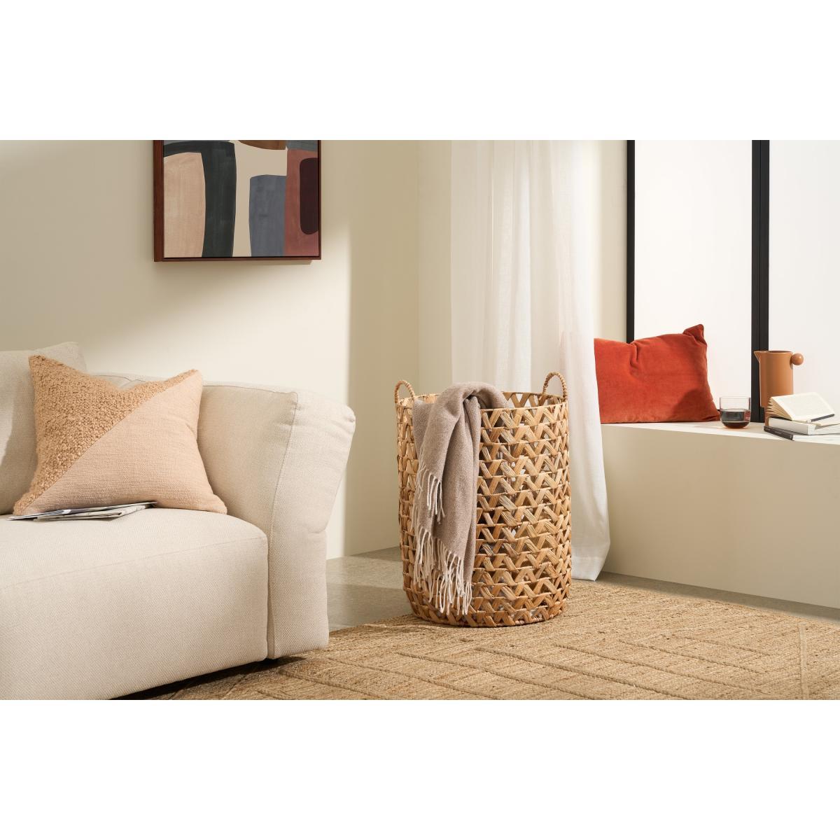 Jamal Laundry Basket, Natural Water Hyacinth – image 3