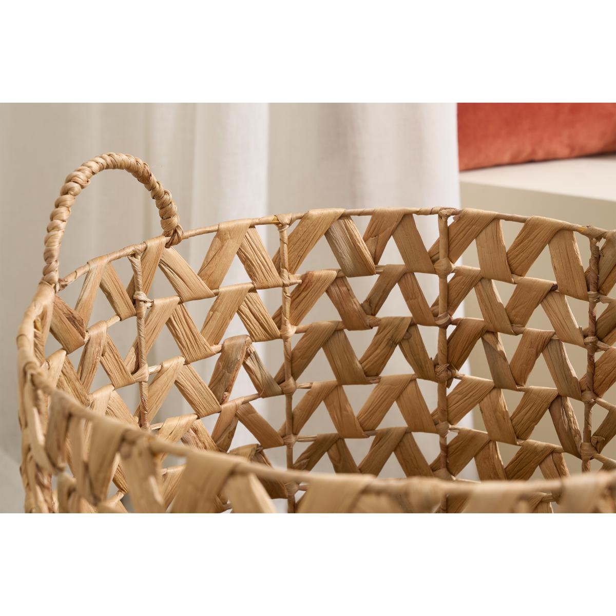 Jamal Laundry Basket, Natural Water Hyacinth – image 4